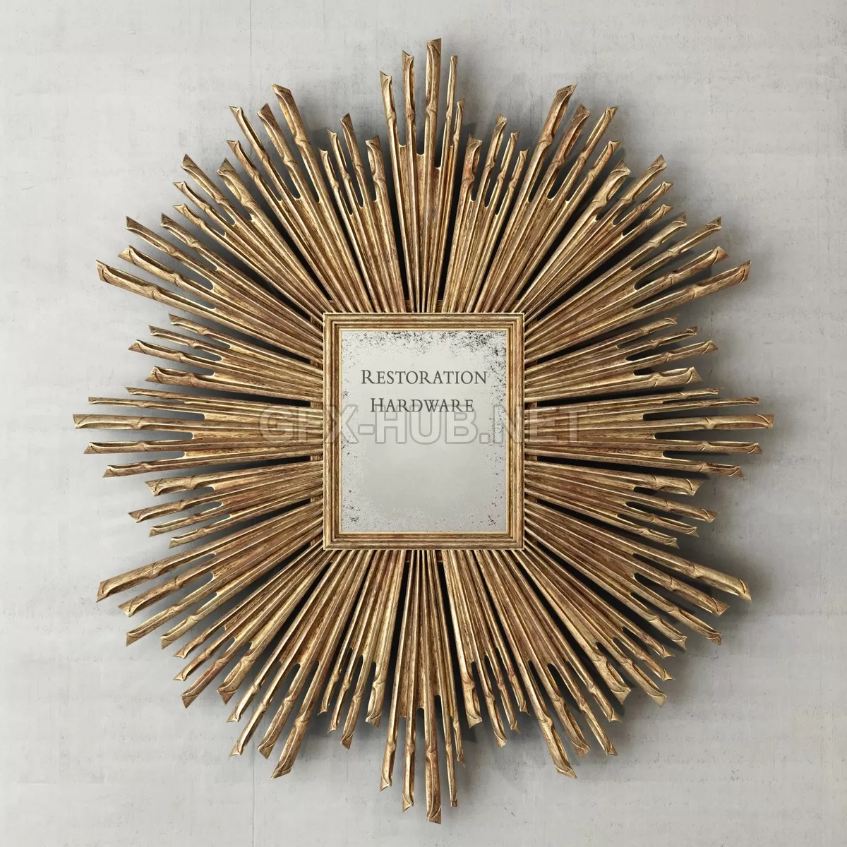 FURNITURE 3D MODELS – 17TH C. SUNBURST MIRROR by Restoration Hardware FURNITURE 3D MODELS – 17TH C. SUNBURST MIRROR by Restoration Hardware