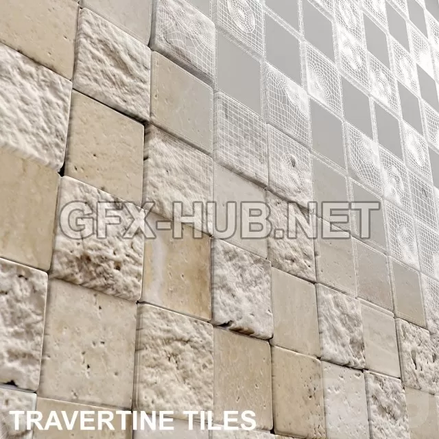 FURNITURE 3D MODELS – 3D Travertine Mosaic FURNITURE 3D MODELS – 3D Travertine Mosaic