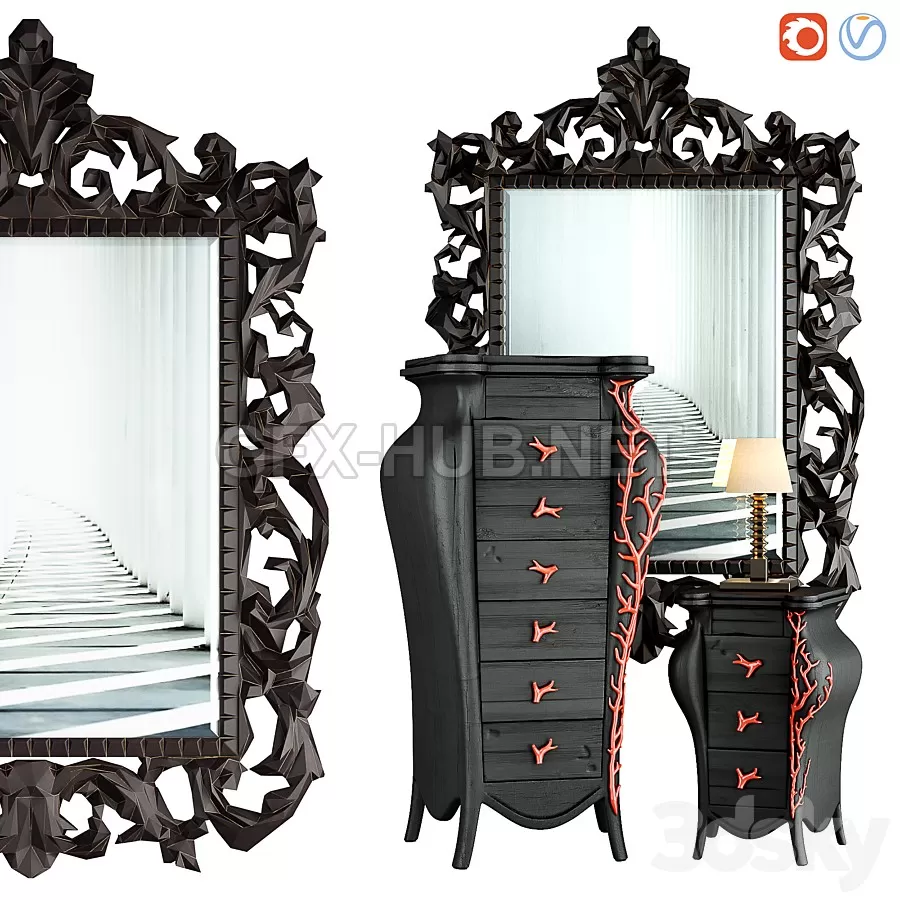 FURNITURE 3D MODELS – 4802-Corallo and 4801-Corallino