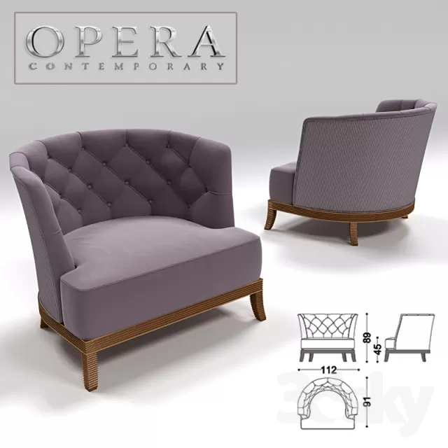 3DSKYMODEL – Armchair – 3720