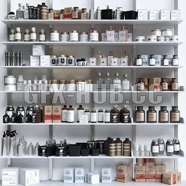FURNITURE 3D MODELS – A Large Set of Cosmetics for Beauty Salons FURNITURE 3D MODELS – A Large Set of Cosmetics for Beauty Salons