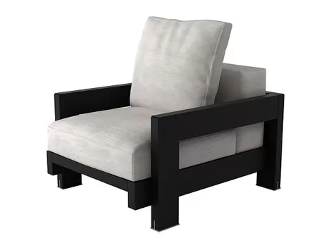 FURNITURE 3D MODELS – Alison Black armchair FURNITURE 3D MODELS – Alison Black armchair