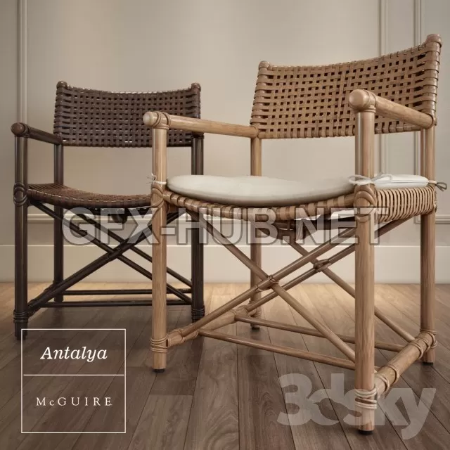 FURNITURE 3D MODELS – Antalya ArmChair by McGuire FURNITURE 3D MODELS – Antalya ArmChair by McGuire