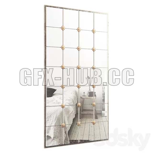 FURNITURE 3D MODELS – Antique Mirror Eichholtz Cedar 110692 FURNITURE 3D MODELS – Antique Mirror Eichholtz Cedar 110692