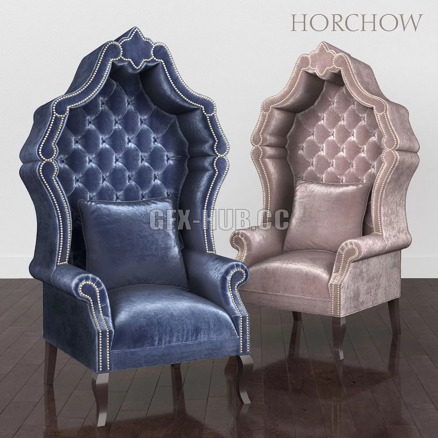 FURNITURE 3D MODELS – Antoinette Midnight Chair Horchow FURNITURE 3D MODELS – Antoinette Midnight Chair Horchow