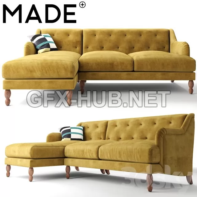 FURNITURE 3D MODELS – Ariana sofa by MADE FURNITURE 3D MODELS – Ariana sofa by MADE