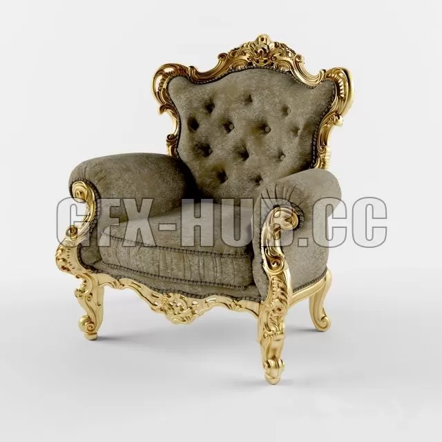 FURNITURE 3D MODELS – Armchair Art. VR 627 Poltrona Intagliata FURNITURE 3D MODELS – Armchair Art. VR 627 Poltrona Intagliata