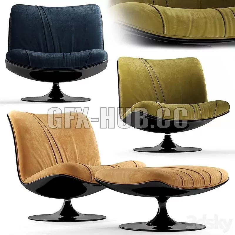 FURNITURE 3D MODELS – Armchair Baxter Marilyn FURNITURE 3D MODELS – Armchair Baxter Marilyn