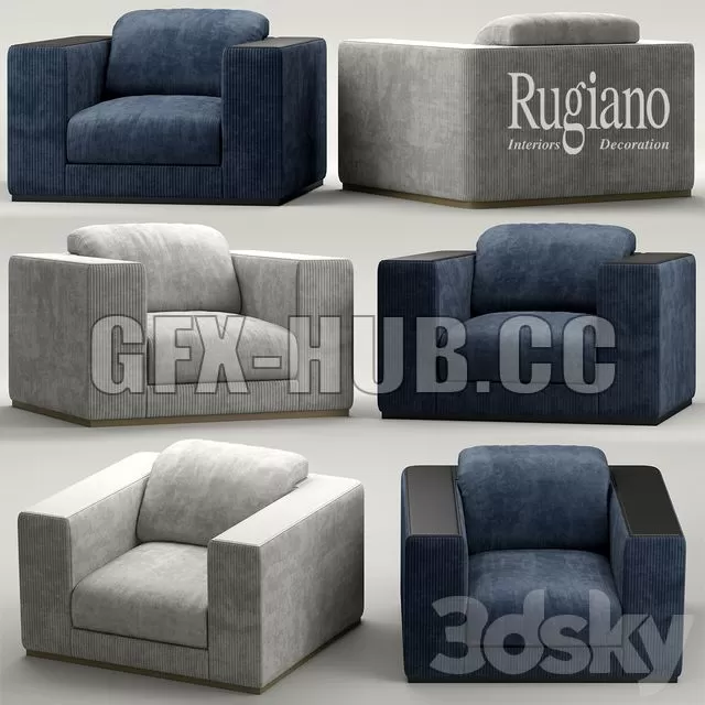 FURNITURE 3D MODELS – Armchair Rugiano VOGUE armchair FURNITURE 3D MODELS – Armchair Rugiano VOGUE armchair