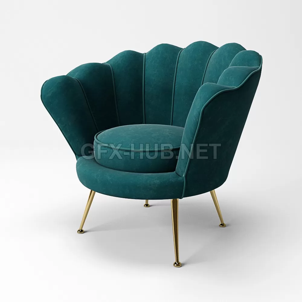 FURNITURE 3D MODELS – Armhair Trapezium Eichholtz FURNITURE 3D MODELS – Armhair Trapezium Eichholtz