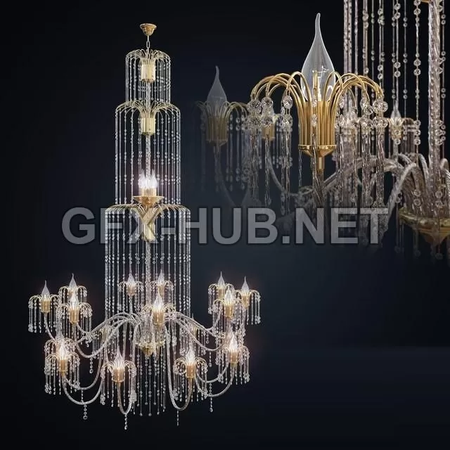 FURNITURE 3D MODELS – Arredo Luce Chandelier 406 FURNITURE 3D MODELS – Arredo Luce Chandelier 406