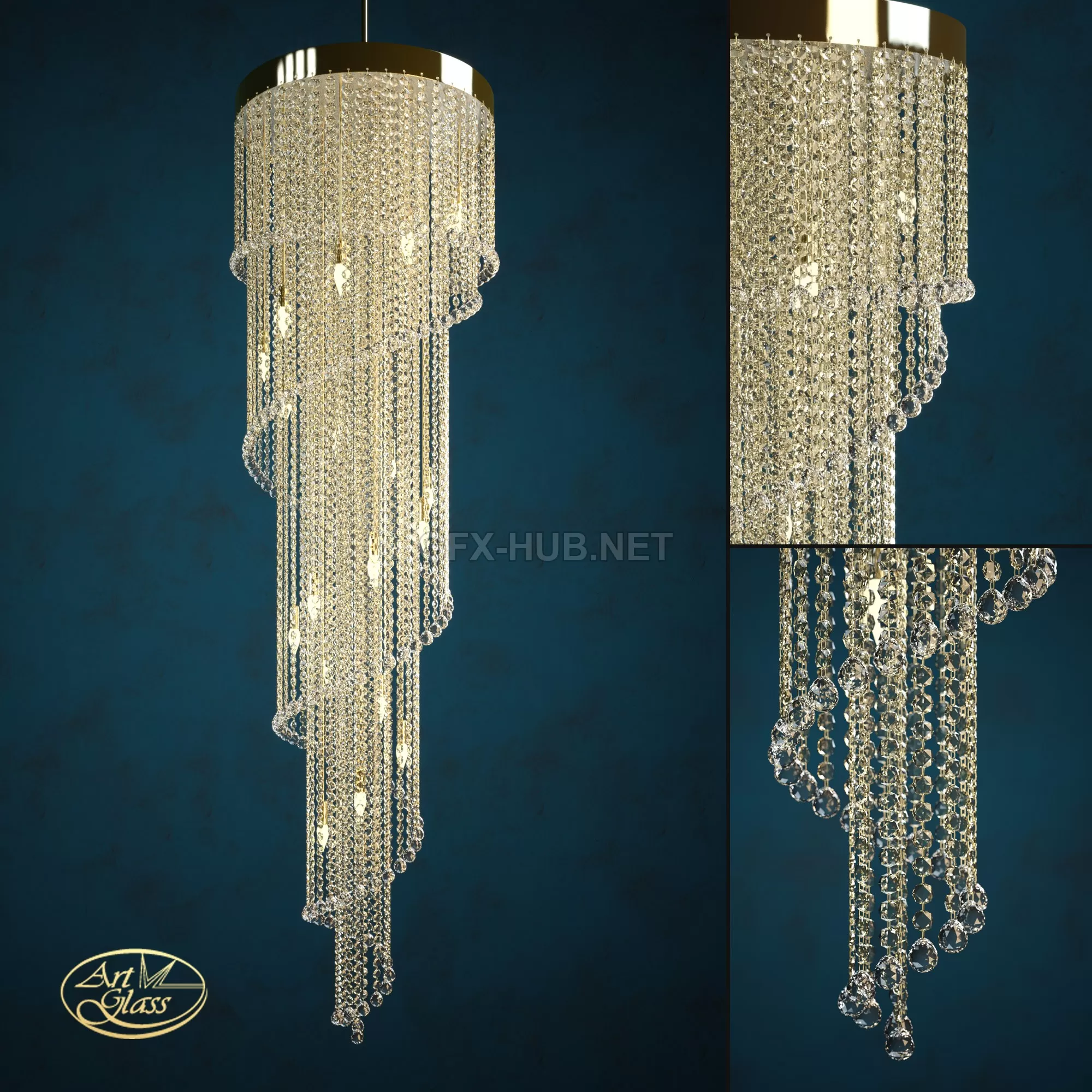 FURNITURE 3D MODELS – Art Glass Spiral 500 x 1800 Balls FURNITURE 3D MODELS – Art Glass Spiral 500 x 1800 Balls