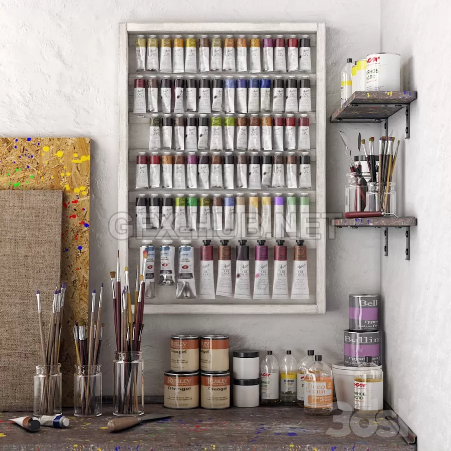 FURNITURE 3D MODELS – Art workshop FURNITURE 3D MODELS – Art workshop