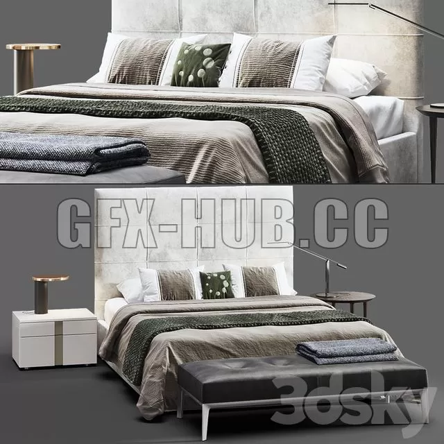 FURNITURE 3D MODELS – Askona Elisa Grand bed FURNITURE 3D MODELS – Askona Elisa Grand bed