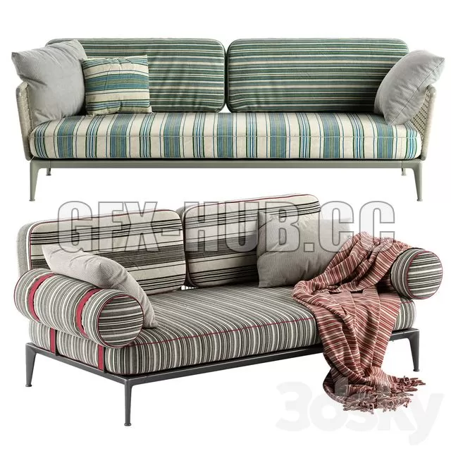FURNITURE 3D MODELS – B & B Italia Ribes Sofa 1