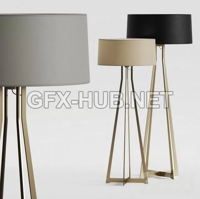 FURNITURE 3D MODELS – Balada Co No 47 Floor Lamps