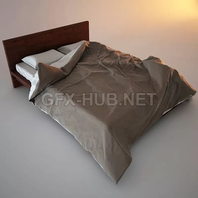 FURNITURE 3D MODELS – Bed Malm FURNITURE 3D MODELS – Bed Malm