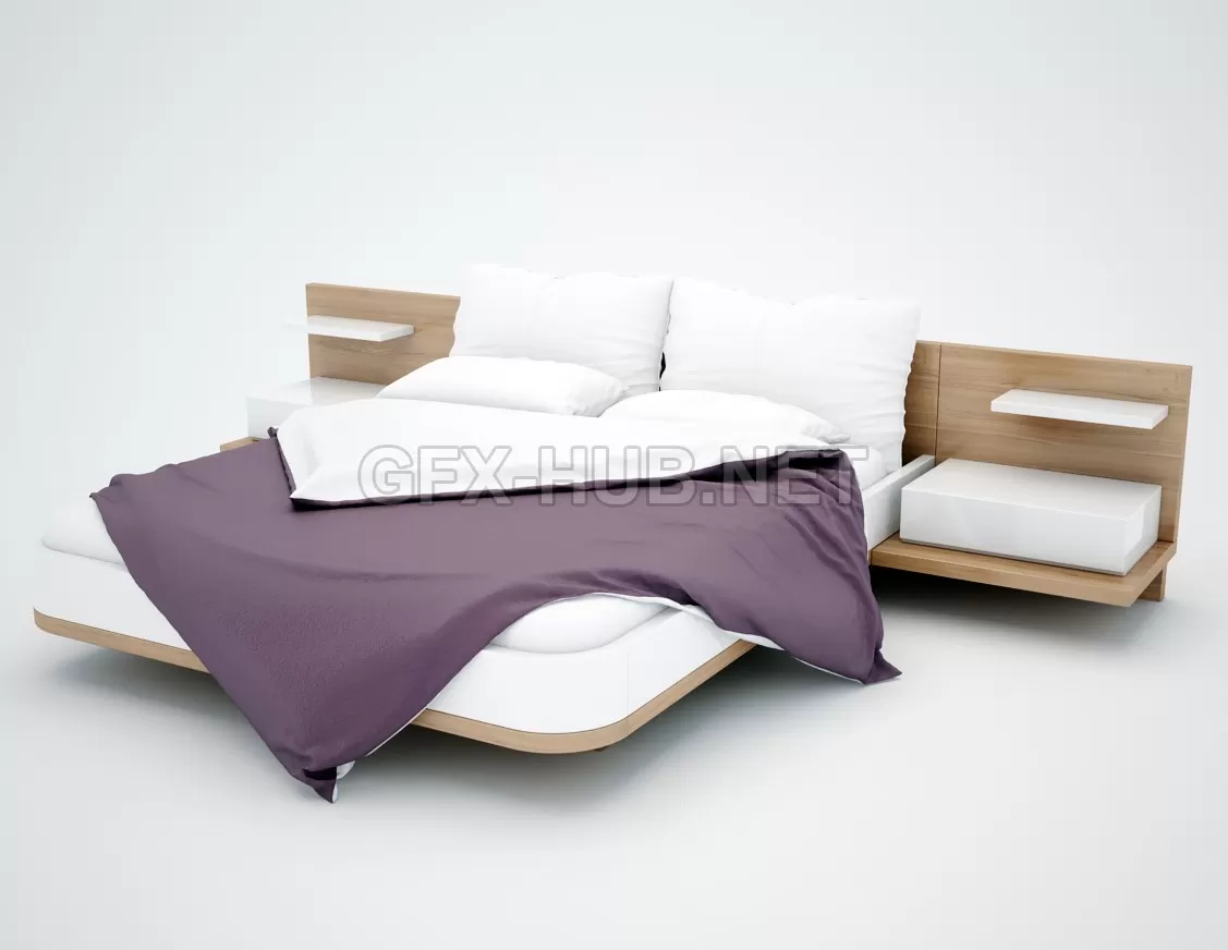 FURNITURE 3D MODELS – Bed Mioletto Hulsta FURNITURE 3D MODELS – Bed Mioletto Hulsta