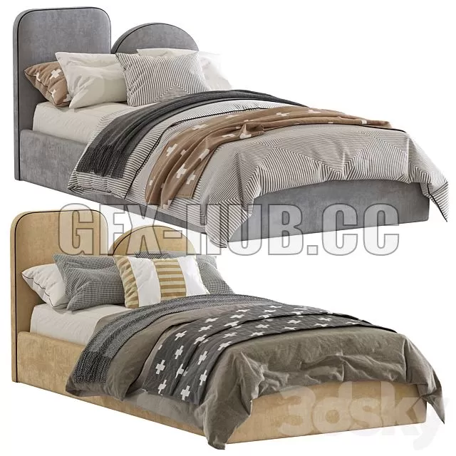 FURNITURE 3D MODELS – Bed with a Soft Headboard 9 FURNITURE 3D MODELS – Bed with a Soft Headboard 9