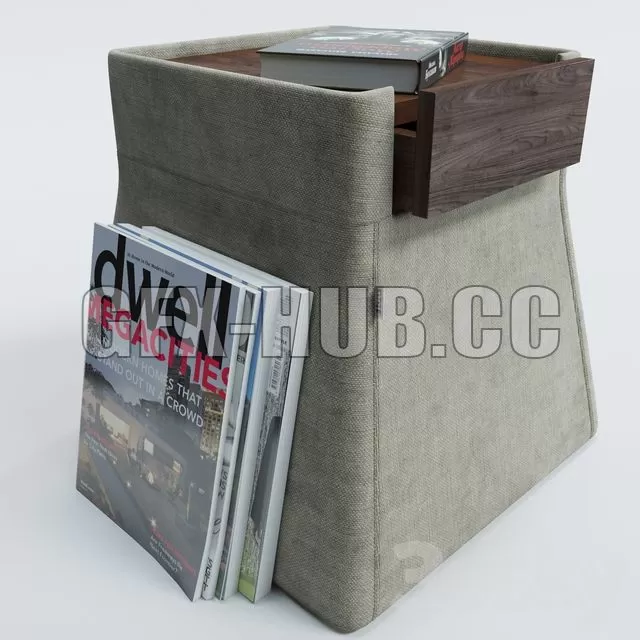 FURNITURE 3D MODELS – Bedside table LEON Flou FURNITURE 3D MODELS – Bedside table LEON Flou