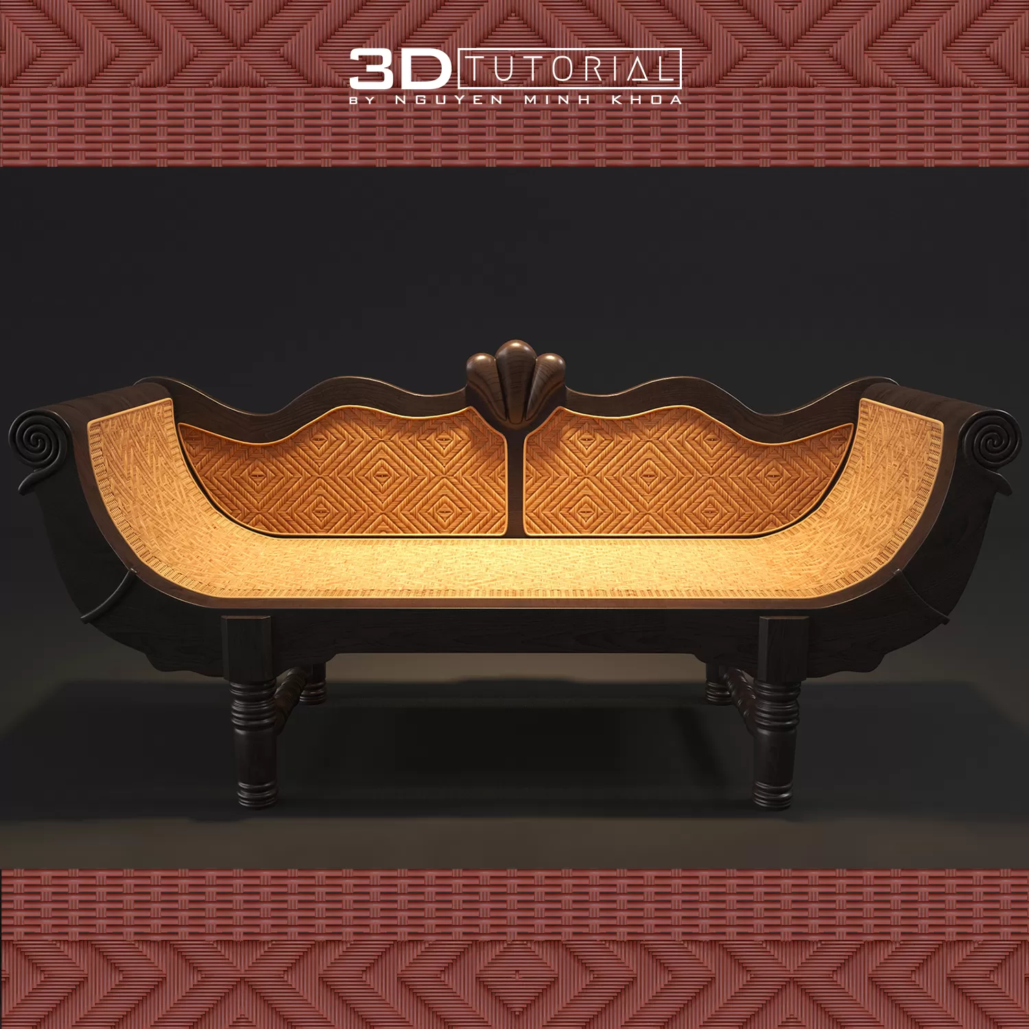 FURNITURE 3D MODELS – Bench Colonial modelbyNguyenMinhKhoa FURNITURE 3D MODELS – Bench Colonial modelbyNguyenMinhKhoa