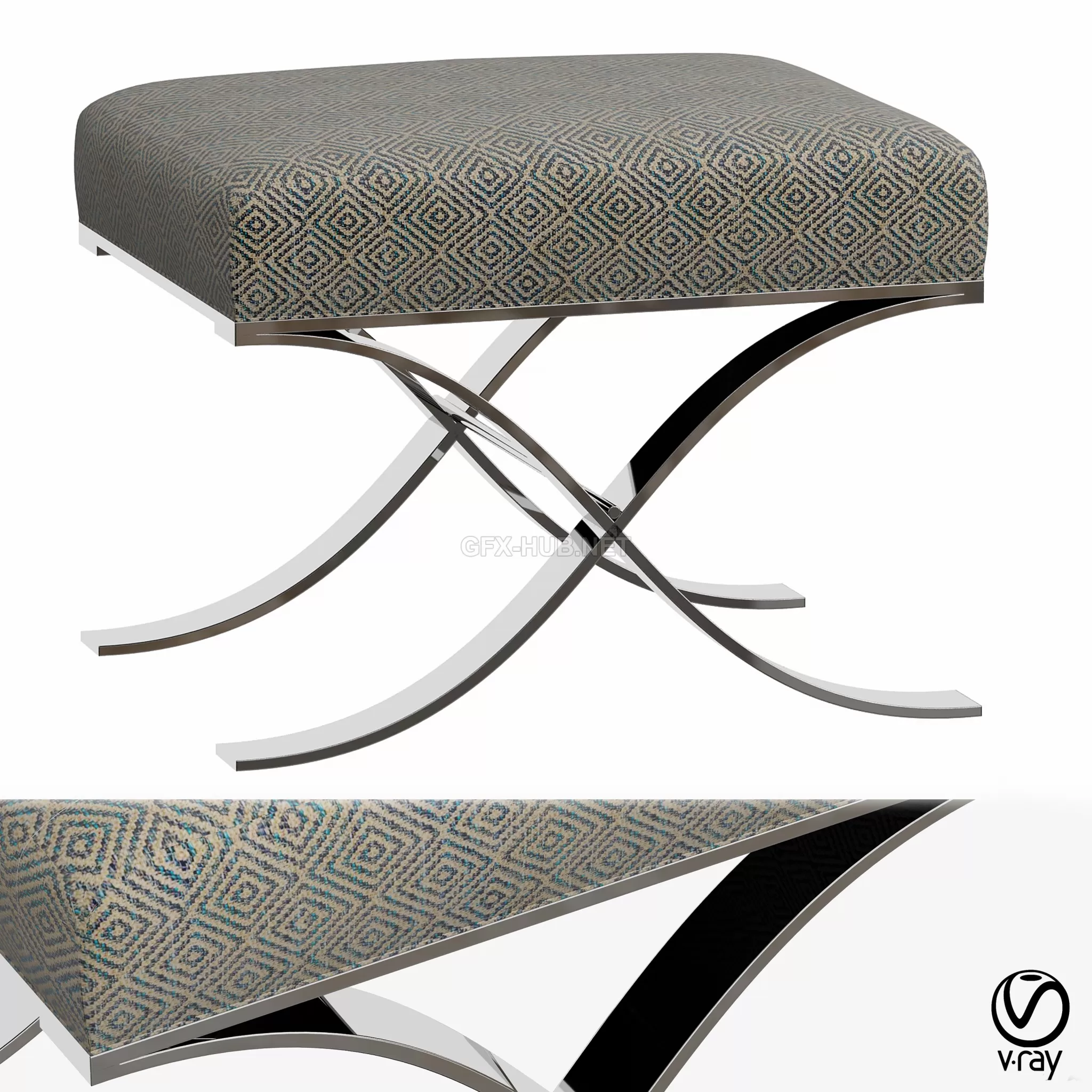 FURNITURE 3D MODELS – Bench Volna from My Imagination Lab FURNITURE 3D MODELS – Bench Volna from My Imagination Lab