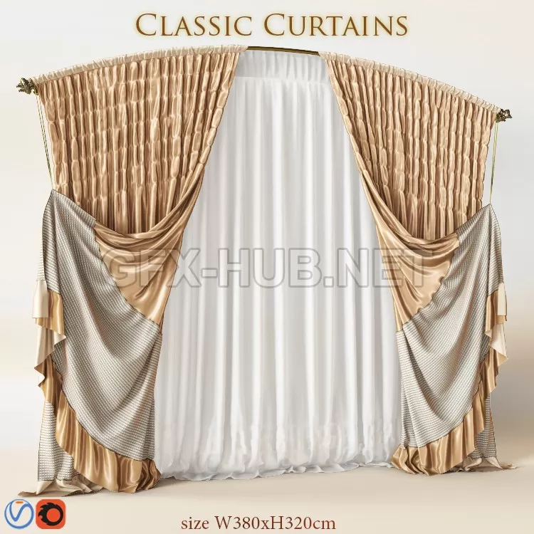 FURNITURE 3D MODELS – Blind classic 380х320 FURNITURE 3D MODELS – Blind classic 380х320