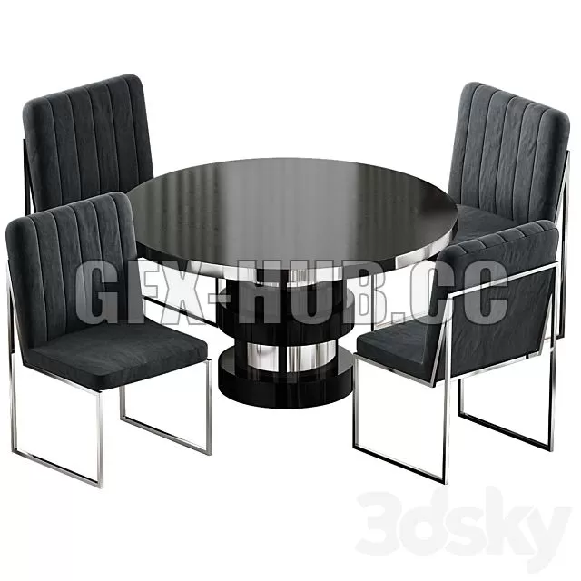 FURNITURE 3D MODELS – Boca Round Dining Table FURNITURE 3D MODELS – Boca Round Dining Table