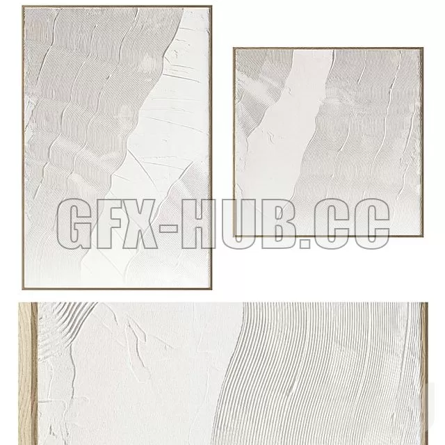 FURNITURE 3D MODELS – Boheme Home Plaster Paintings Set FURNITURE 3D MODELS – Boheme Home Plaster Paintings Set