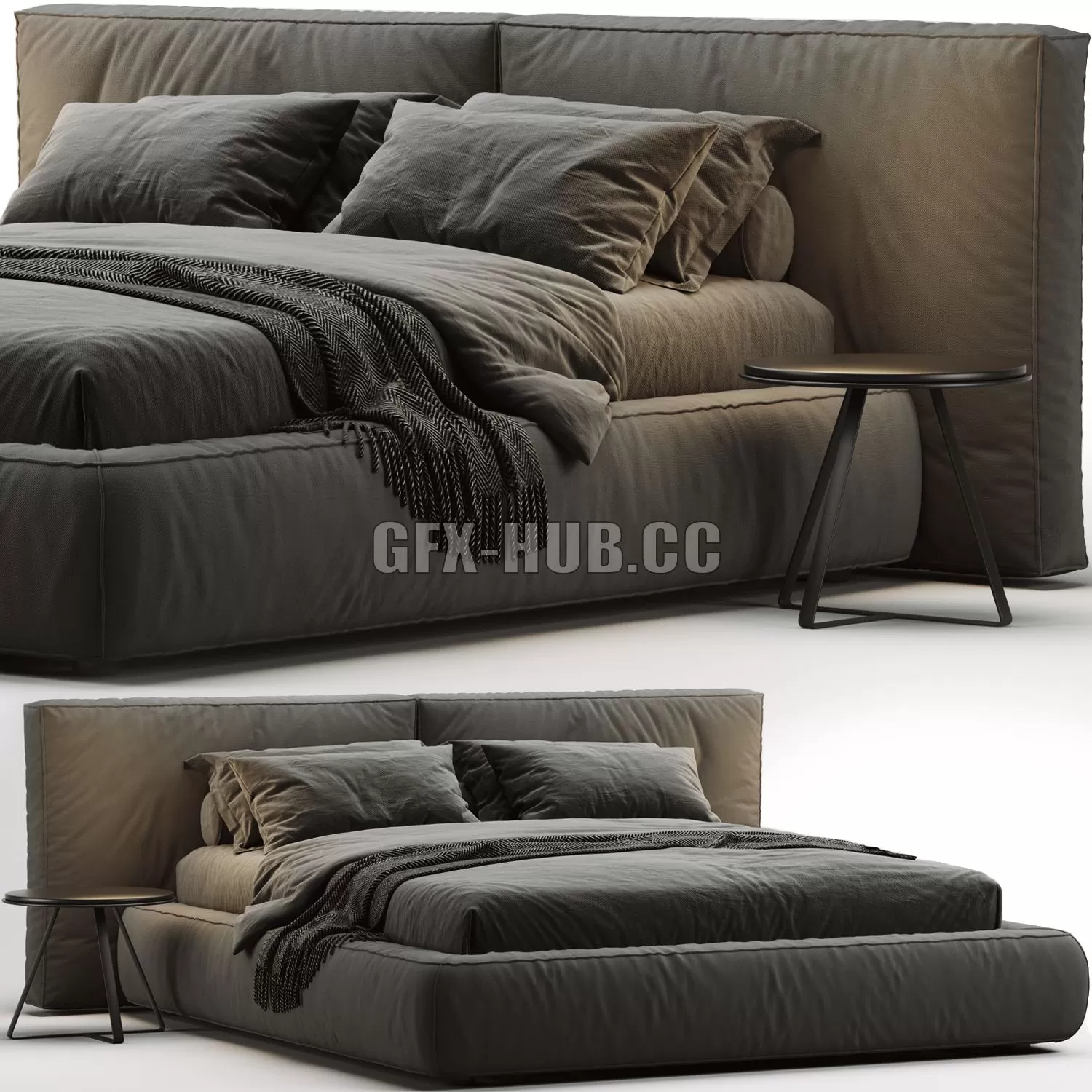 FURNITURE 3D MODELS – Bonaldo Fluff Bed FURNITURE 3D MODELS – Bonaldo Fluff Bed