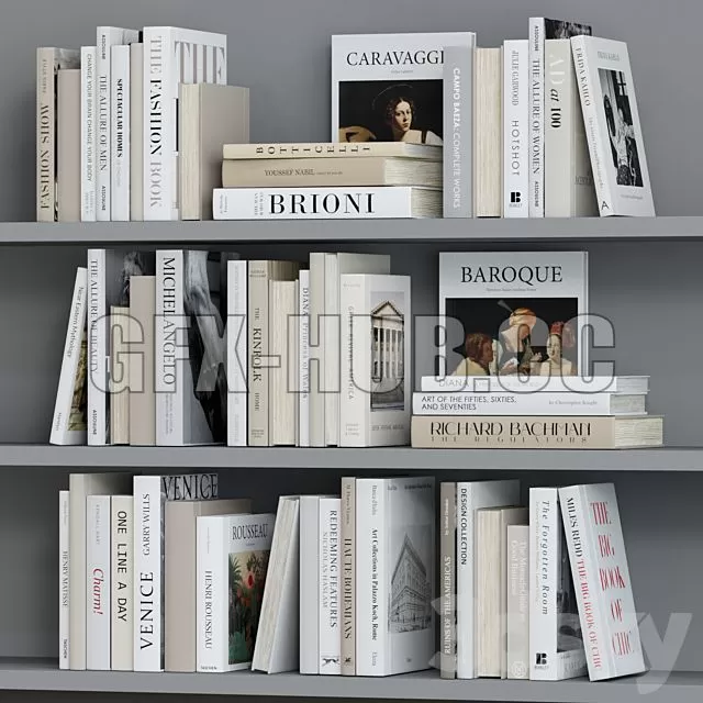 FURNITURE 3D MODELS – Book Decor Set 1 FURNITURE 3D MODELS – Book Decor Set 1