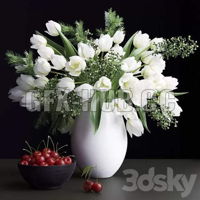 FURNITURE 3D MODELS – Bouquet of Flowers in a Vase 25 FURNITURE 3D MODELS – Bouquet of Flowers in a Vase 25