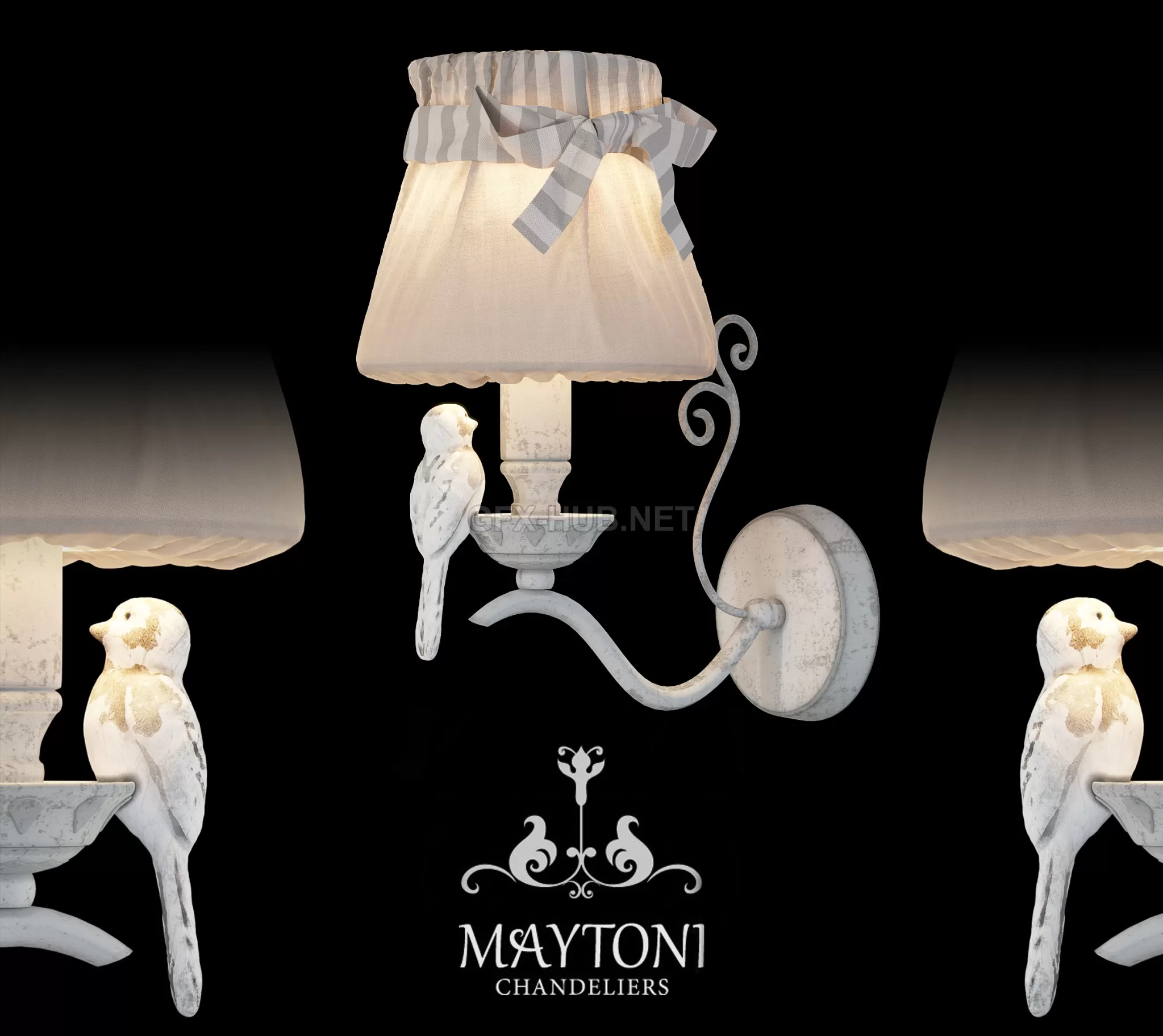 FURNITURE 3D MODELS – Bra Maytoni ARM013-01-W
