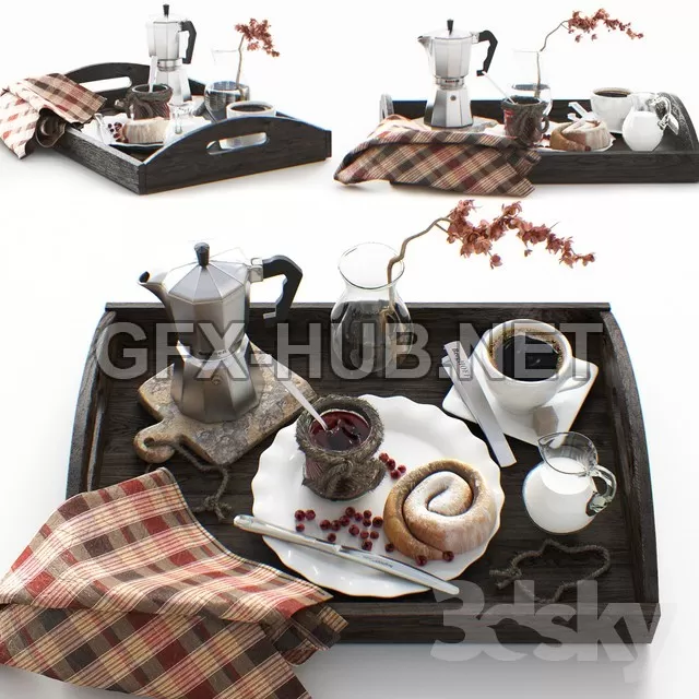 FURNITURE 3D MODELS – Breakfast in bed