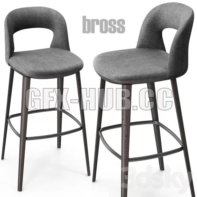 FURNITURE 3D MODELS – Bross Path 1566 bar chair