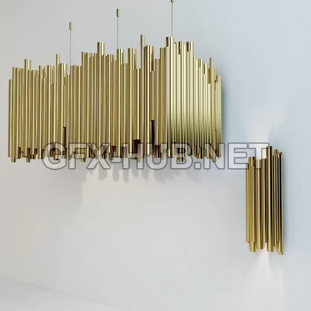 FURNITURE 3D MODELS – Brubeck suspension lamp by Delightfull