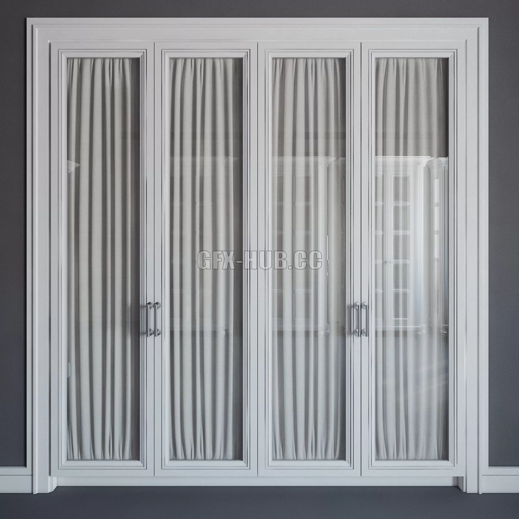 FURNITURE 3D MODELS – Built in Wardrobe 03