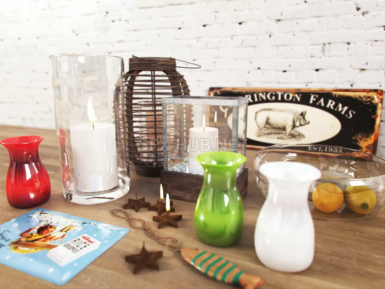 FURNITURE 3D MODELS – BUTLERS decor set