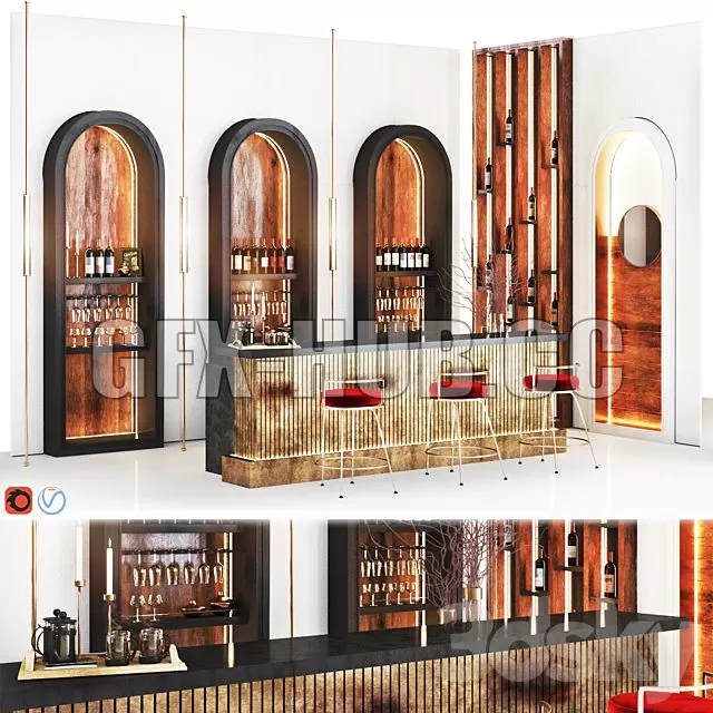 FURNITURE 3D MODELS – Cafe02