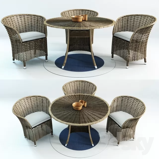 3DSKYMODEL – Dining Table sets – 3929