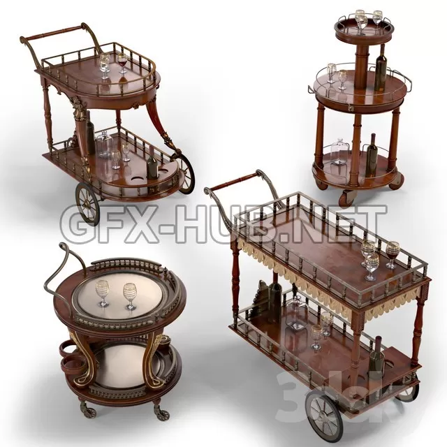 FURNITURE 3D MODELS – Camerin set of 4 items