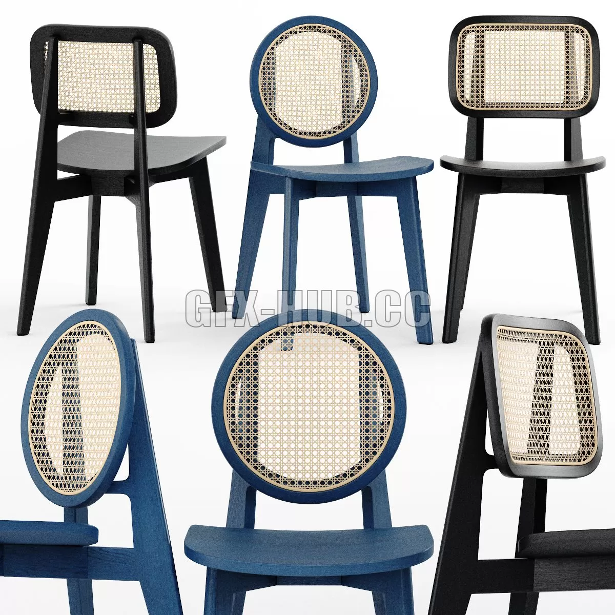 FURNITURE 3D MODELS – CANE CHAIR FURNITURE 3D MODELS – CANE CHAIR