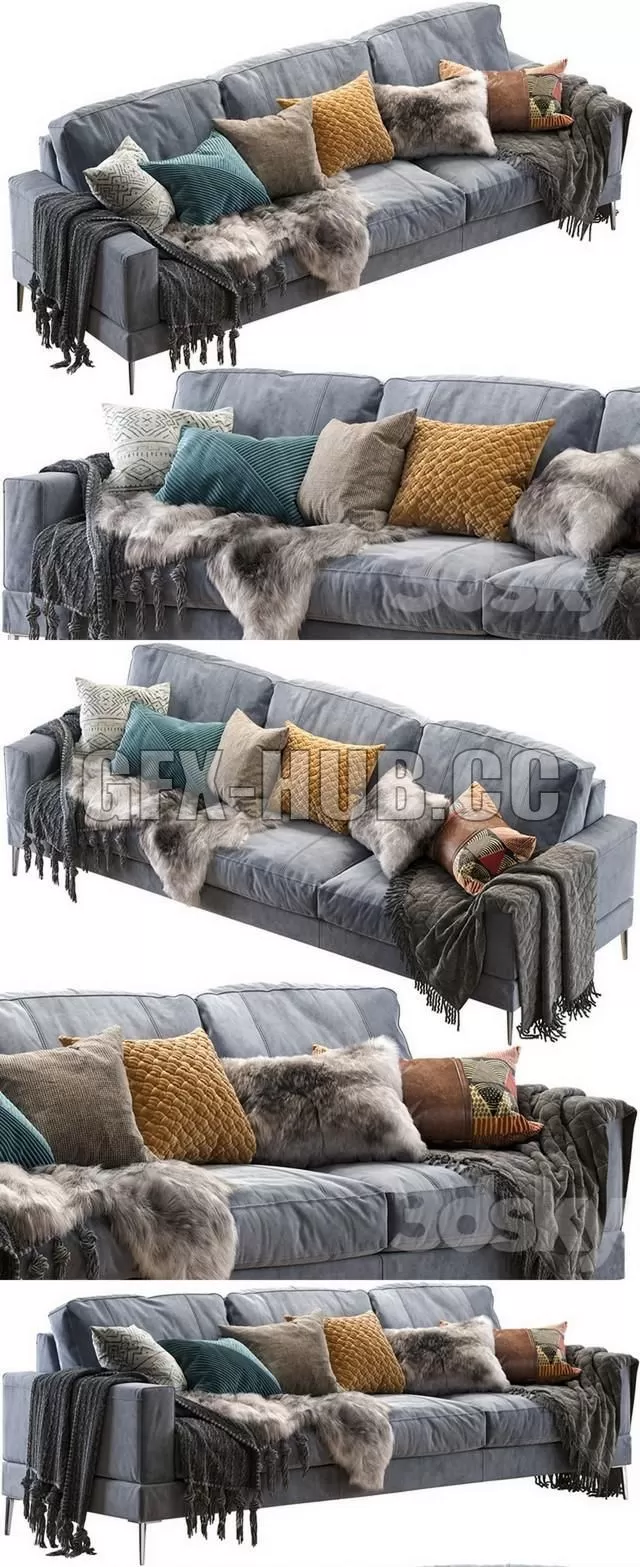 FURNITURE 3D MODELS – Capri Sofa 258 FURNITURE 3D MODELS – Capri Sofa 258