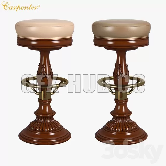 FURNITURE 3D MODELS – Carpenter Bar stool FURNITURE 3D MODELS – Carpenter Bar stool