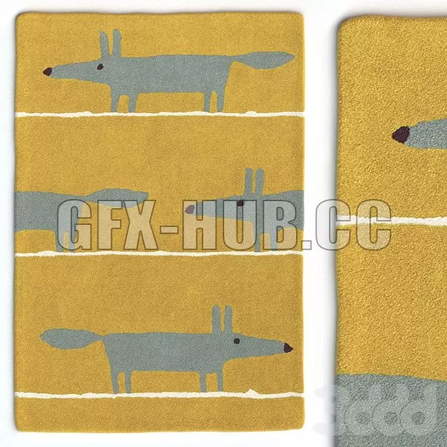 FURNITURE 3D MODELS – Carpet Scion Mr Fox Mustard FURNITURE 3D MODELS – Carpet Scion Mr Fox Mustard