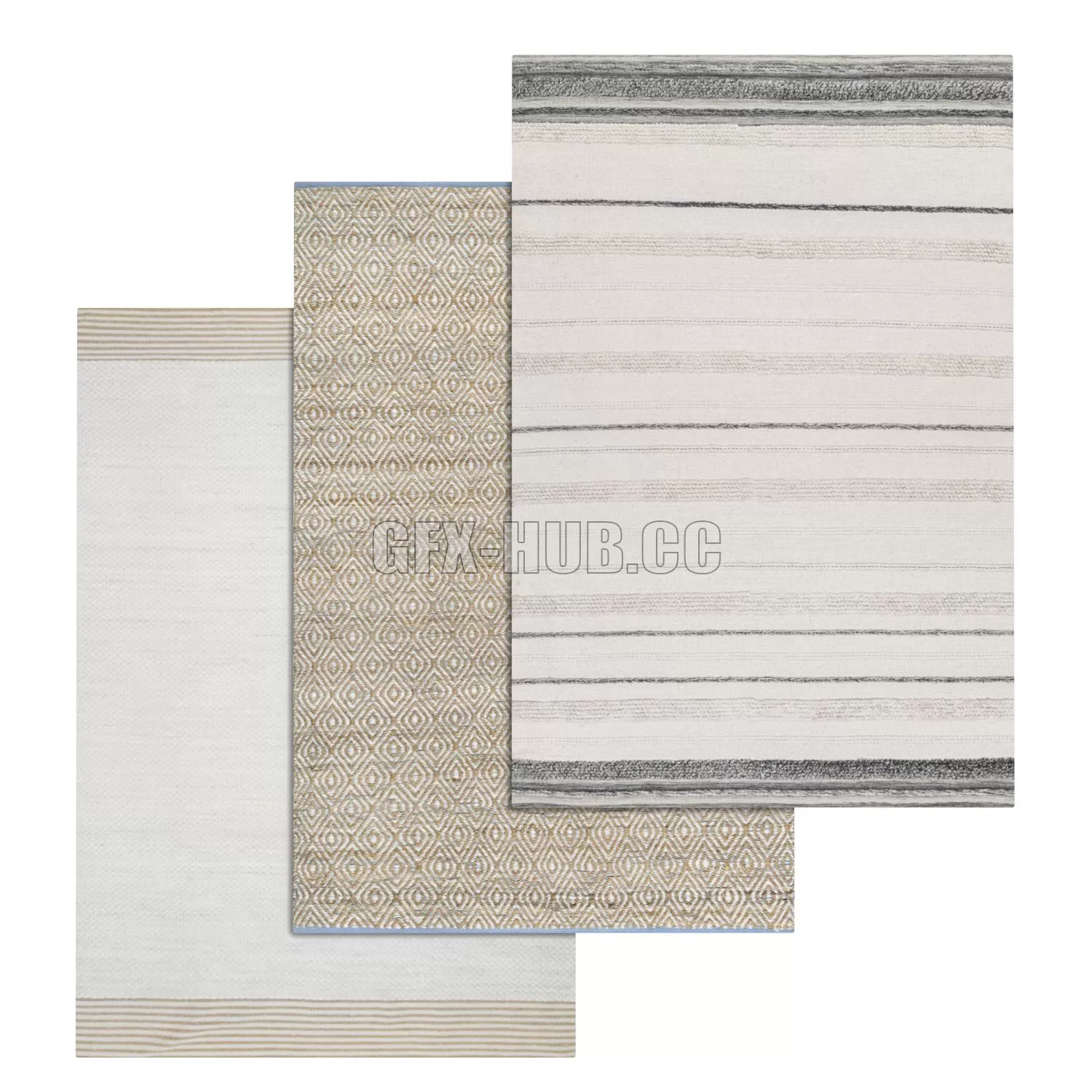 FURNITURE 3D MODELS – Carpets Set 1512 FURNITURE 3D MODELS – Carpets Set 1512