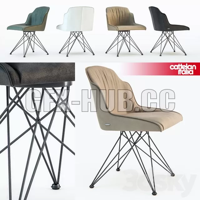 FURNITURE 3D MODELS – Cattelan Italia Flaminia chair