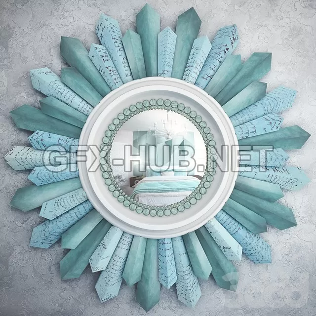 FURNITURE 3D MODELS – Ceiling Medallion & Scrapbook Paper mirror
