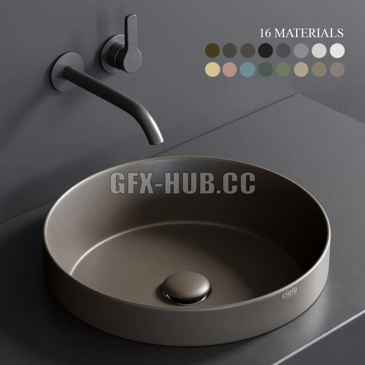 FURNITURE 3D MODELS – Ceramica Cielo Enjoy 40 Washbasin