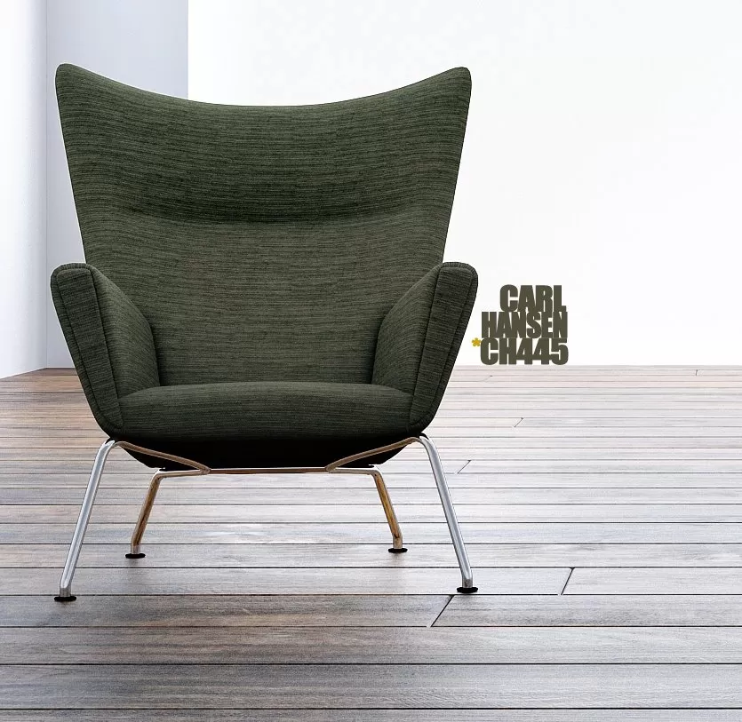 FURNITURE 3D MODELS – CH445 Wing Chair